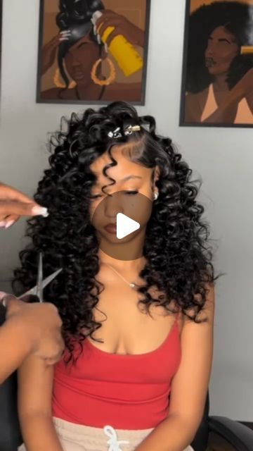 Hair Fashion | Adenrele O. Adepoju on Instagram: "Exciting?? 🤔💭 48secs of minor tricks to bring more life into wand curls❤️4bundles of body wave 22” 20” 18” and 16”inch, Quickweave styling, _____👉Follow, @letstalkhairs promotes dopest hairstyles, hair fashion and discussions

📩 DM FOR DIFFERENT PROMO PACKAGES AVAILABLE ON THIS PAGE

www.letstalkhairs.com 

____________________

✂️featured stylist: @stylesbyashyraa
📍: Pembroke Pines, FL 
DM HER 👆 FOR THIS STYLE 
______________________

IGNORE

️ 
frontalwig,  lacewigs,  ponytails, hdfrontal, traditional Sew In, quick weave, 613 hair,  hairstylist hdlacewig frontalwigs fulllacewigs  ponytail hairstyle 
#ponytails
Pembroke Pines, FL stylist,
Pembroke Pines, FL Hairstylist 
#letstalkhairs
#whathairdailypembrokepinesfl" Quick Weave Hairstyles Crimps, Loose Deep Quick Weave Hairstyles, Quick Weave Wand Curls, Quick Weave Wet And Wavy Hairstyles, Up And Down Hairstyles Weave Curly, Side Part With Wand Curls, 16inch Sew In Weave, Sew In Styles For Black Women, Wet And Wavy Hairstyles For Black Women