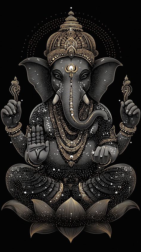 Lord Ganesha Hd Wallpaper, Ganesha Art Illustration, Ganpati Photo Hd, African Lovebirds, Religious Wallpaper, Iphone Wallpaper Hd Original, Hindu Tattoo, Ganpati Bappa Wallpapers, Fish Gallery