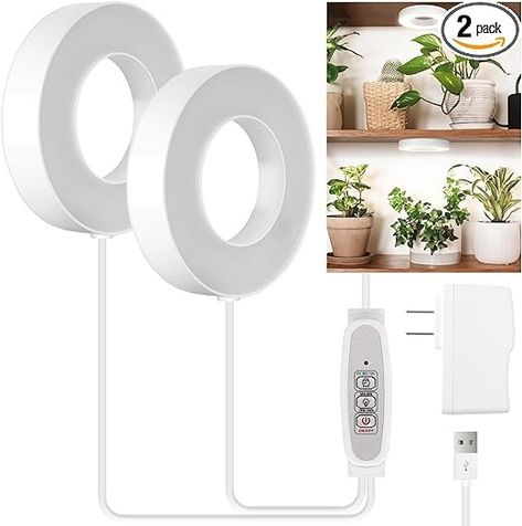 Amazon.com: LORDEM Ceiling Grow Light for Indoor Plants, 96 LEDs Full Spectrum LED Plant Light, 5V Safe Voltage Plant Lamp with 4/8/12H Auto Switch, 4 Dimmable Brightness Levels, Ideal for Small Plants, 2 Pack : Patio, Lawn & Garden Best Led Grow Lights Walmart, Grow Lamps, Led Diodes, Grow Lights For Plants, Greenhouse Plants, Full Spectrum, Led Grow, Light Energy, Small Potted Plants