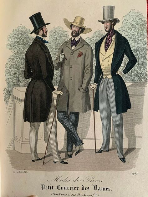 19 Century Fashion Men, 1800s Clothing, Edwardian Gowns, 19th Century Men, 1830s Fashion, Victorian Men, Victorian Gown, 1800s Fashion, Dress History