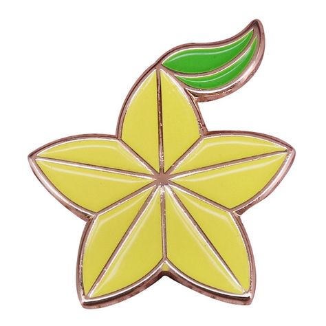 Yellow starfruit brooch planar cut slice fruits badge Kingdom Hearts inspired Paopu pin fruitarian gift summer tropical jewelry Paopu Fruit Kingdom Hearts, Kingdom Hearts Keychain, Paopu Fruit, Heart Shadow, Anime Kingdom, Ghost Pillow, Tropical Jewelry, Summer Tropical, Night Light Kids