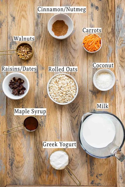 The BEST Carrot Cake Overnight Oats (Easy & Healthy!) - Jar Of Lemons Best Healthy Carrot Cake, Oat Carrot Cake, Overnight Oats Easy, Steel Cut Oats Overnight, Carrot Cake Overnight Oats, Cake Overnight Oats, Jar Of Lemons, The Best Carrot Cake, Healthy Carrot Cake