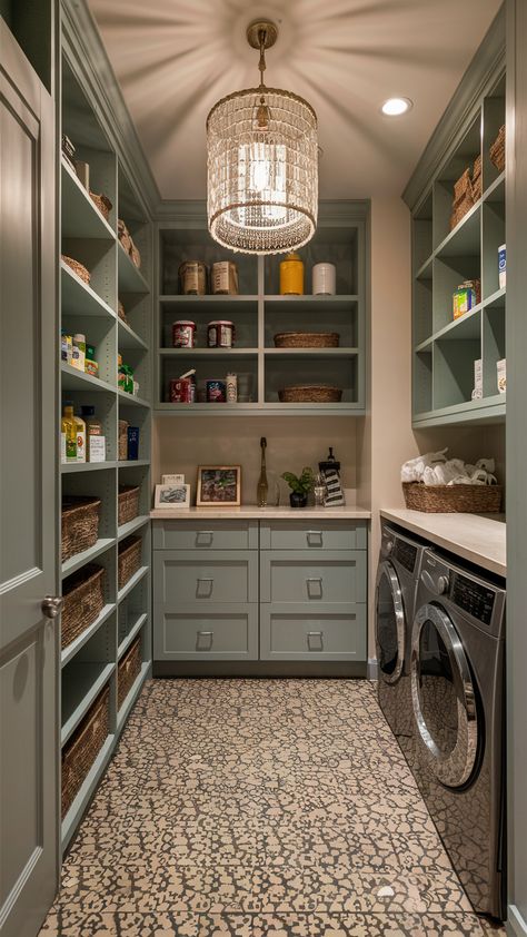 Walk-In Pantry 22 Ideas: Maximizing Space and Functionality Scullery And Laundry Room Ideas, Scullery With Laundry, Laundry Room Goals, Utility Room Pantry, Laundry Room And Pantry Ideas, Pantry And Laundry Room Combo Ideas, Butlers Pantry And Laundry Room Combo, Combined Laundry And Pantry, Walk In Pantry And Laundry Room Combo