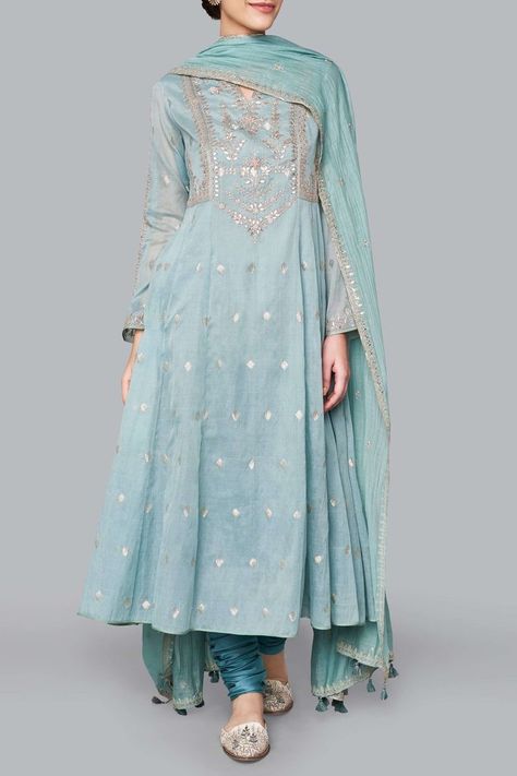 Anita Dongre Suits, Blue Suits Women, Blue Pakistani Dress, Blue Suits, Nikkah Dress, Indian Designer Suits, Anita Dongre, Salwar Kamiz, Red Lehenga