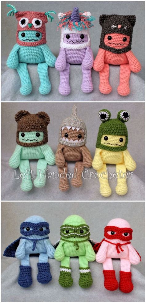 Crochet Mini Monster Free Pattern, Crochet Amigurumi Monster, Crochet Mini Monster, Monster Amigurumi Free Pattern, Crochet Mini Toys, Free Monster Crochet Patterns, Monster Crochet Pattern Free, Crochet Monster Pattern Free, Crochet Monster Pattern