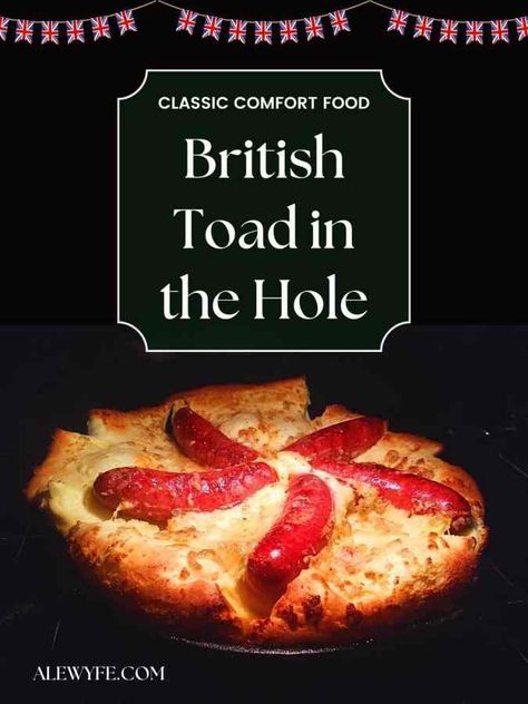 BAKE: How to Make British Toad in the Hole - ALEWYFE British Bangers, Yorkshire Pudding Batter, Simple Supper, Toad In The Hole, Kitchen Staples, Hearty Lunch, Sausage Bake, Baking Basics, Yorkshire Pudding