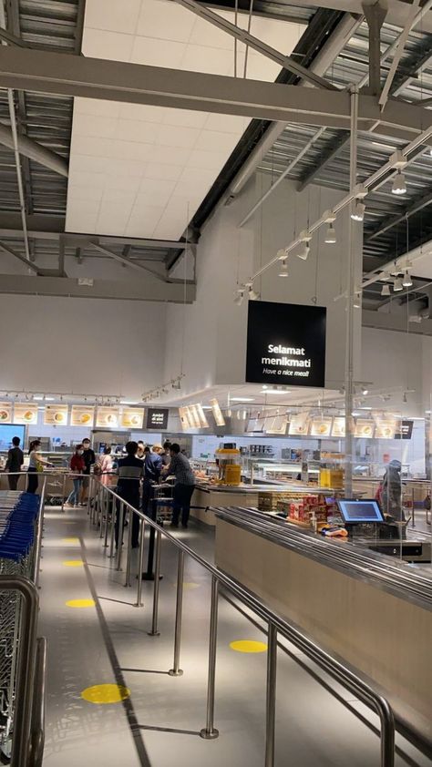 Ikea Food Court Aesthetic, Ikea Food Court, Daniel Aesthetic, Ikea Food, Blue Building, Food Menu Design, Mood Instagram, Creative Instagram Photo Ideas, Food Court