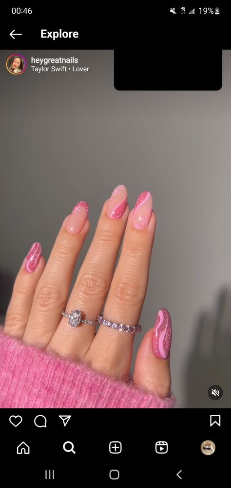 Eras Tour Nails Ideas Lover, Lover Era Nails Taylor Swift, Pink Taylor Swift Nails, Taylor Swift Nail Ideas Lover, Taylor Swift Aesthetic Nails, Eras Tour Nail Ideas Lover, Eras Tour Nails Lover, Lover Era Nails, Taylor Swift Nails Ideas