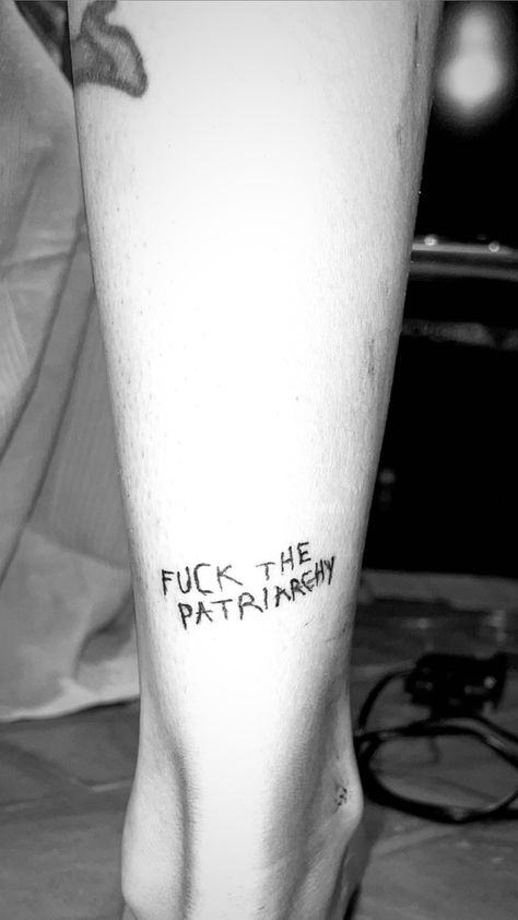 Patriarchy Tattoo, Rockstar Tattoo, Girlfriend Tattoos, David Tattoo, Liberty Tattoo, Gay Tattoo, 16 Tattoo, Cow Tattoo, Sick Tattoo