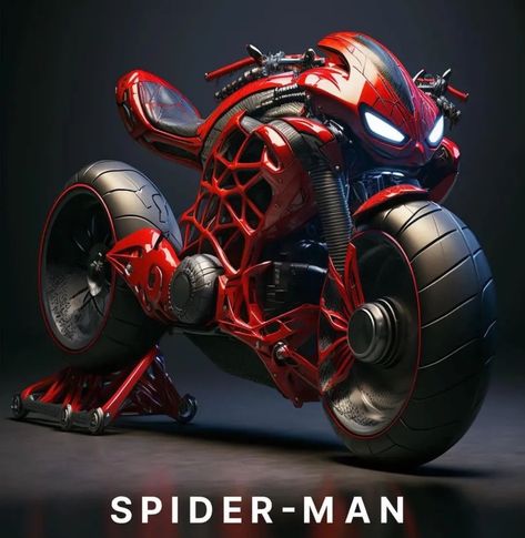 Spider Motorcycle, Ghost Bike, Eletric Bike, Custom Wheels Cars, Concept Vehicles Sci Fi, Stylish Bike, Red Bike, Motorbike Design, Futuristic Motorcycle