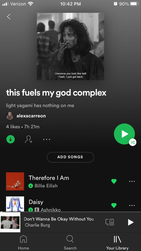 follow me on spotify @alexacarreon Spotify Playlists To Follow, God Complex Playlist, Specific Spotify Playlists, Playlist Names Ideas, Therapy Playlist, Playlist Ideas, Music Nerd, Music Playlists, Song Suggestions