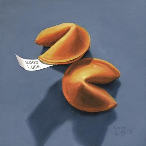 Random Objects Aesthetic, Fortune Cookie Art, Cookie Drawing, Still Life Pictures, Life Drawing Reference, Aesthetic Objects, Prismacolor Art, Reference Photos For Artists, Fortune Cookies