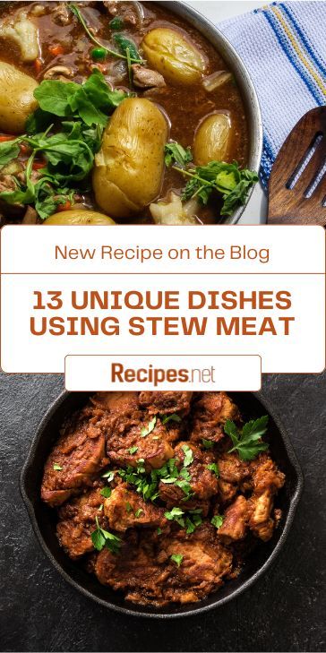 Unique Dishes to Prepare With Stew Meat Beyond the Usual Stew on two dish pans Rustic Beef Stew Crock Pot, Low Carb Beef Stew Meat Recipes, Chuck Stew Meat Recipes, Easy Stew Beef Recipes, What To Make With Stew Meat Besides Stew, Recipes With Stew Beef, What To Do With Stew Meat, What To Make With Stew Meat, Recipes For Beef Stew Meat