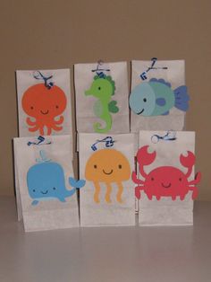 Under The Sea Goodie Bags, Ocean Party Favors, Octonauts Party, Sea Party Ideas, Ocean Birthday Party, Ocean Theme Party, Sea Gifts, Ocean Birthday, Ocean Party