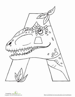 Escuela infantil castillo de Blanca: ALFABETO DINOSAURIOS Dino Alphabet, Dinosaur Worksheets, Dinosaurs Preschool, Dinosaur Alphabet, Dinosaur Themed Birthday Party, Preschool Coloring Pages, Dinosaur Coloring Pages, Dinosaur Coloring, Alphabet Coloring Pages