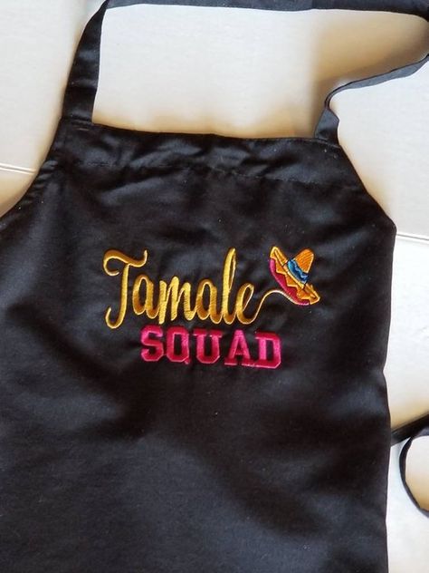 Tamalada Party, Tamale Party, Personalized Apron, Full Apron, Bib Apron, Glasses Drinking, Apron Designs, Last Christmas, Personalized Embroidered