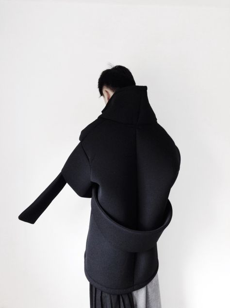 unfinished jacket in neoprene I Love Me, 2015 Fashion, Love Me, Neck Dress, High Neck, High Neck Dress, Street Style, I Love, My Style