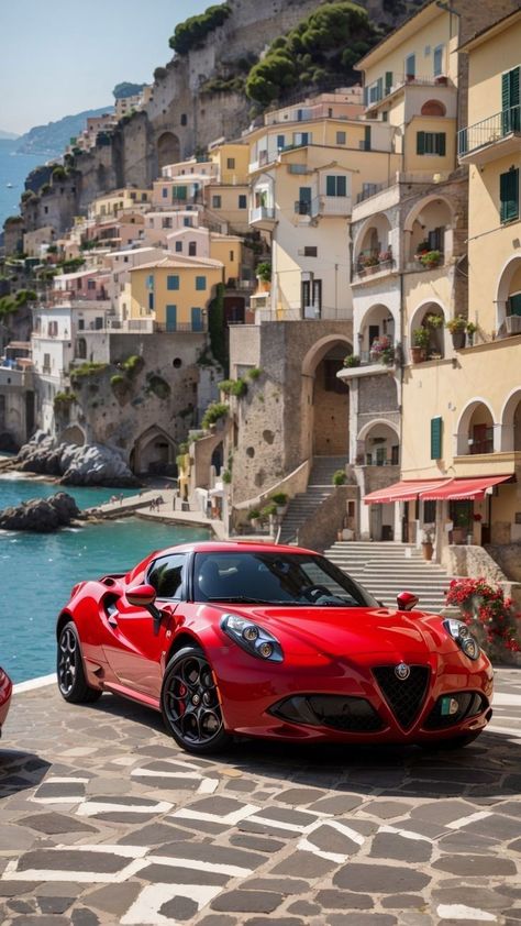 Alfa 4c, Alfa Romeo 4c, High End Cars, Car Accessories For Girls, 4 By 4, Alfa Romeo Cars, Fancy Cars, Car Images, Italian Cars