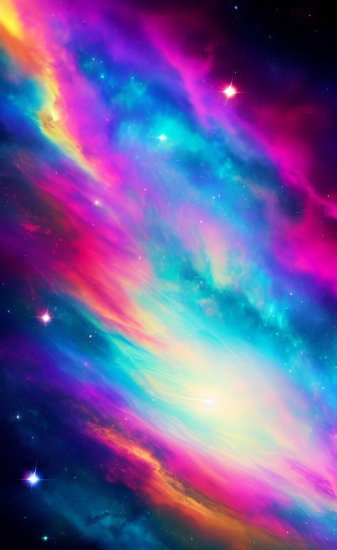 Crystal Print, Galaxy Colors, Galaxies Wallpaper, Iphone Wallpaper Landscape, Cool Backgrounds Wallpapers, Colorful Space, Rainbow Wallpaper, Space Pictures, Printable Scrapbook Paper