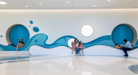 Can Design Help Overcome Loneliness? | HKS Architects Kindergarten Interior, Lady Of The Lake, Children Hospital, Hospital Interior, Hospital Interior Design, Texture Abstract, Hospital Design, Healthcare Design, Clinic Design