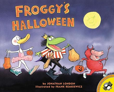 Froggy's Halloween: London, Jonathan, Remkiewicz, Frank: 9780142300688: Amazon.com: Books Halloween Speech Therapy Activities, Halloween Questions, Thema Halloween, Color Flashcards, Activity Workbook, Halloween Stories, Halloween Coloring Book, Drawing Activities, Book Companion