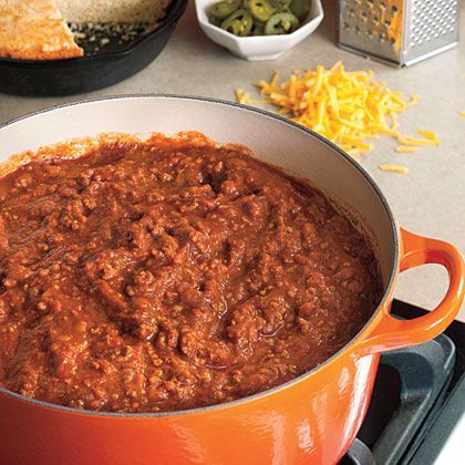 Learn how to make Game Day Chili. MyRecipes has 70,000+ tested recipes and videos to help you be a better cook. Chili Recipe Southern, Game Day Chili Recipe, Game Day Chili, Beef Chili Recipe, Chili Soup, Chilli Recipes, Beef Chili, Quick Meal, Minced Meat