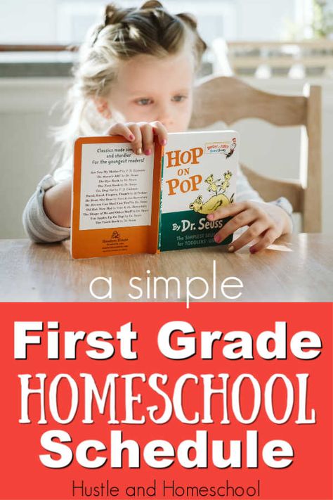 First Grade Schedule, Homeschool First Grade, First Grade Homeschool, Homeschooling First Grade, Kindergarten Schedule, Activities For First Grade, First Grade Curriculum, Secular Homeschool, Reading Comprehension Kindergarten