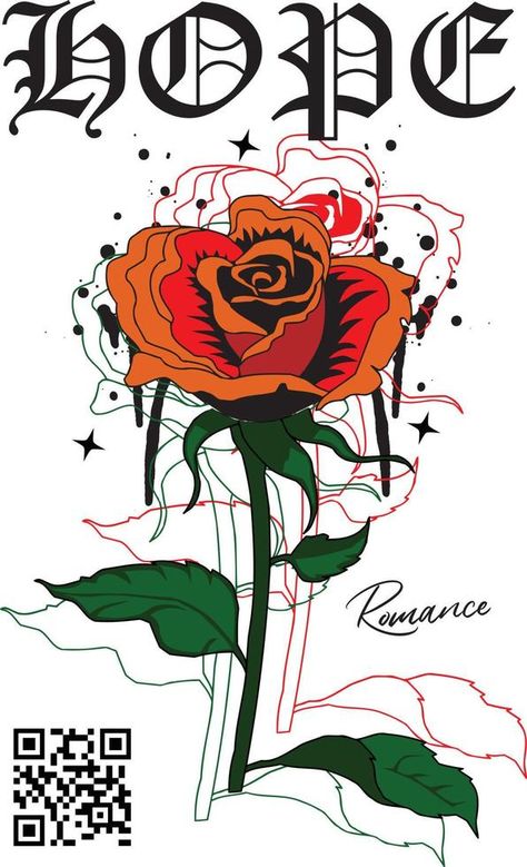 Rose illustration t shirt design. Rose Shirt Design, Roses Graphic Design, Motorcycle Branding, Rose Graphic Design, Work Song, Rose Graphic, Art 2024, Shirt Drawing, Rose Illustration