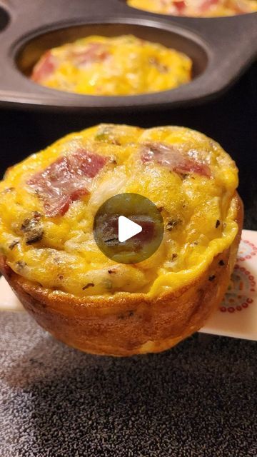 Janette Recano on Instagram: "Egg Muffins, tasty make-ahead meal that's packed with cheese and bacon.  As mentioned in the video,  you can mix the eggs with anything you like. You can omit the bacon and just add vegetables you prefer.   #reels #recipe #food #breakfast #egg #eggs #eggrecipe #foodie #foodtrip #eater #hungry #y #foodblog #foodblogger #foodblogfeed #delight #homemade #Muffins #eggmuffin #eggcups" Egg Muffins Breakfast Videos, 1 Egg Recipes, Airfryer Egg Muffins, Muffin Omelets Breakfast, Bacon Muffins Recipes, Egg Recipes Videos, Egg Ideas Breakfast, Oven Breakfast Ideas, Breakfast To Go Ideas