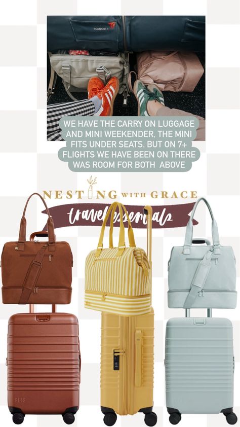 THE MINI WEEKENDER IN HONEY STRIPE curated on LTK Weekender Bag, Honey