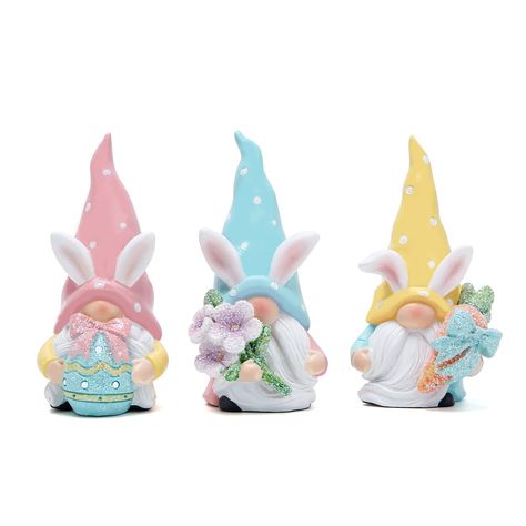 PRICES MAY VARY. Easter Gnomes Decorations: This products is designed by our designer Jammy. Only our company has this design and we have the patent and the copyright. Full of Easter element- The design of these Easter gnomes with classic elements of Easter such as rabbits, flowers and Easter eggs. It can add classic charm to your Easter home decorations and add Elements of spring. Great Easter Gift - Bringing all the good luck, the gnomes are perfect for spreading Easter spirit, providing good Easter Home Decorations, Elf Gifts, Gnomes Decor, Easter Theme Party, Bunny Gnomes, Unique Rabbit, Easter Gnomes, Elves Gift, Easter Eggs Diy