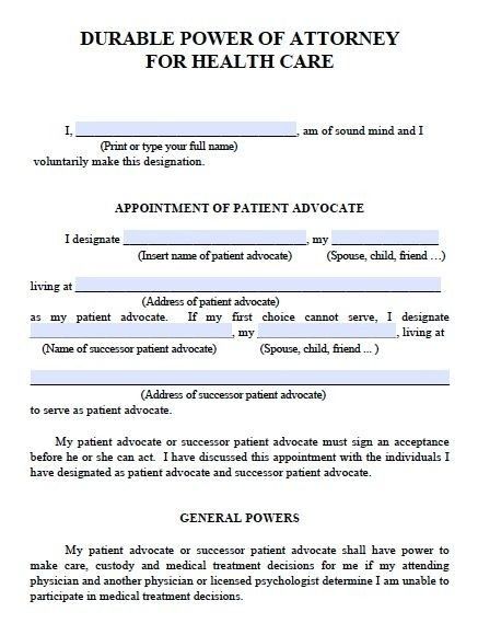 Medical Power Of Attorney Form, Medical Power Of Attorney, Medical Form, Medical Printables, Family Emergency Binder, Real Estate Forms, Estate Planning Checklist, Medical Binder, Power Of Attorney Form