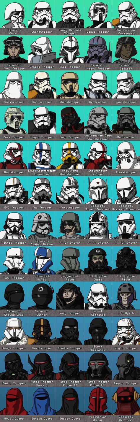 Imperial Trooper Star Wars, The Galactic Empire, Star Wars Clone Armor, Galactic Empire Propaganda, Imperial Star Wars, Star Wars Clone Troopers, Starwars Empire, Star Wars Infographic, Clone Trooper Helmet