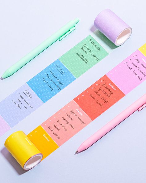 Pens & Pencils – Poketo Note Tablet, Sticky Rolls, Modern Stationery, Reminder Stickers, Stick It, Task List, Sticky Note, Postcard Design, Have Some Fun