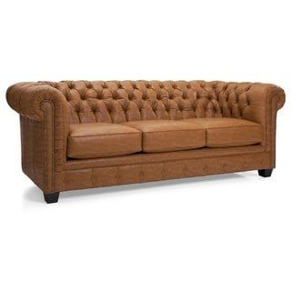 Brown Chesterfield Sofa, Chesterfield Style Sofa, Tufted Leather Sofa, Rustic Comforter, Leather Sofa Couch, Leather Chesterfield Sofa, Leather Chesterfield, Tufted Leather, Rolled Arm Sofa