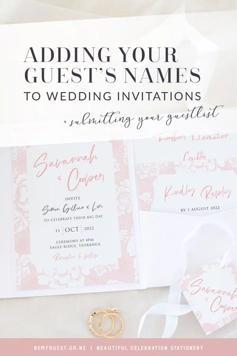 Wedding Invitation Guest Name, Wedding Invitations Examples, Guest List Template, Be My Guest, Invitation Examples, Wedding Festivities, Invitation Text, List Template, Wedding Invitation Wording