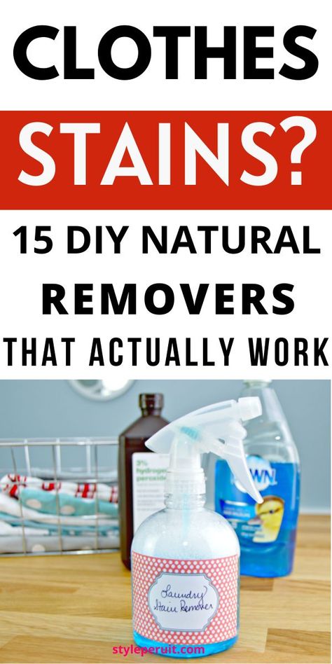 Looking for the best stain remover for clothes? Check out this easy to use homemade cleaning product that will take stains out of clothes. Works great for baby clothes and more! Make this Oil Stains Out Of Clothes, Best Stain Remover, Stain Remover For Clothes, Stains Out Of Clothes, Diy Bug Repellent, Natural Stain Remover, Stain Remover Clothes, Diy Staining, Stain Removers