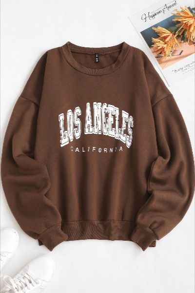 🌟Use discount code 📢 "ZFPIN" to enjoy 22% OFF!!! 🌟 
#ZAFUL #sweatshirt #hoodie #sport #basic #losangeles #autumn #beauty #beautiful #ootd #fashion #pinterest #blogger #bloggerstyle #style #styleblogger #inspo Hoodie Sweater Outfit, Cute Outfit Ideas For Women, Cute Crew Neck, Los Angeles Print, Drop Shoulder Sweatshirt, Dropped Shoulder Sweatshirt, Women Hoodies, Cute Sweatshirts, Outfit Ideas For Women