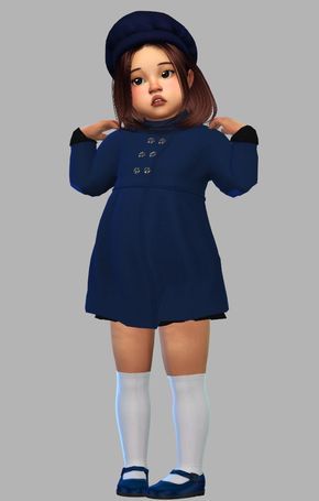 Toddler Cc Sims 4, Sims 4 Toddler Clothes, Sims Baby, Sims 4 Cc Kids Clothing, Sims 4 Cc Shoes, Pelo Sims, Sims 4 Children, Short Sweater, Sims 4 Dresses