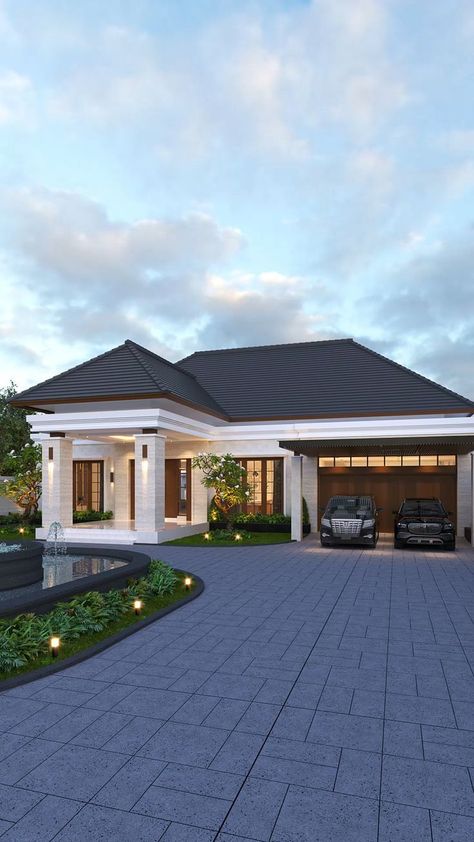 Home Designs Exterior, Bungalow Style House, Pelan Rumah, Eksterior Modern, Bungalow Style House Plans, Best Modern House Design, Modern Bungalow House, Building House Plans Designs, Architectural Design House Plans