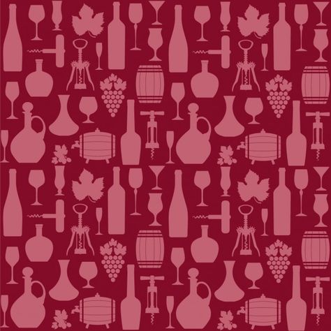 Red pattern of wine elements | Free Vector #Freepik #freevector Wine Bottle Pattern, Mirror Graphic, Wine Pattern, Bar Branding, Wine Colour, Wine Shop, Wine Brands, Graphic Editing, Vintage Grunge