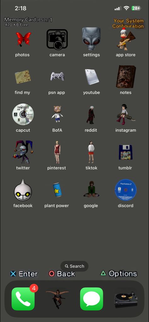 Retro Playstation Aesthetic, Ps2 Memory Card Icons, Ps2 Iphone Theme, Ps2 Home Screen, Ps2 Widgets, Ps2 App Icons, Aesthetic Game Wallpaper, Ps2 Character Aesthetic, Playstation 1 Wallpaper