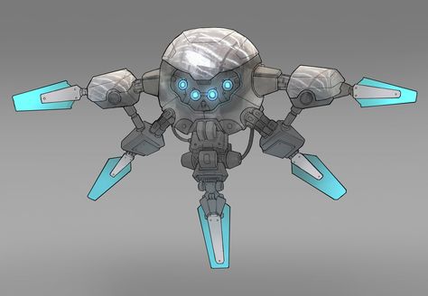 ArtStation - Flying Drone, Grenade Games Alien Drone Concept Art, Flying Robot Concept Art, Drone Design Concept Art, Pet Owl, Drone Art, Flying Robot, Military Science Fiction, Robot Parts, Flying Drones