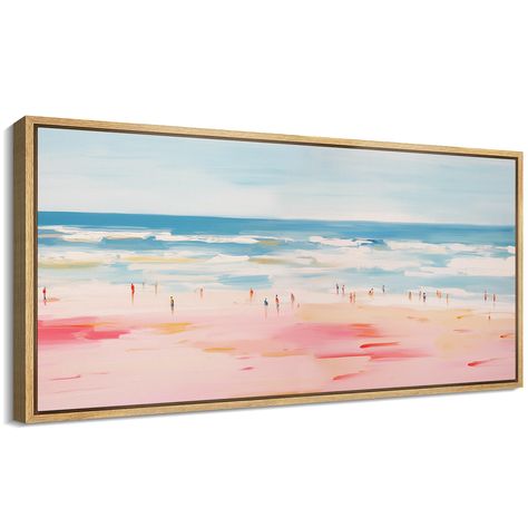 Dorm Paintings, Bedroom Art Above Bed, Beachy Wall Art, Beach Art Prints, Art Plage, Bathroom Artwork, Art Above Bed, Florida Art, Vertical Wall Art