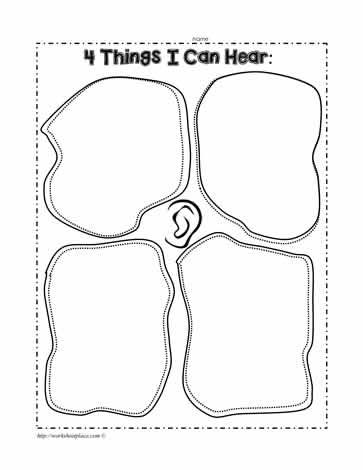 Sight Sense Preschool Craft, Sight Sense Activities Preschool, Sense Of Sight Worksheet, Sense Of Sight Activities Preschool, 5 Senses Craft, Free Music Theory Worksheets, Five Senses Worksheet, Five Senses Preschool, 5 Senses Activities