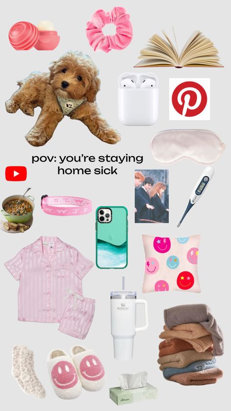 Preppy Sick Day, Sick Day Hairstyles, Sick Routine, Sick Day Aesthetic, Sick Tips, Sick Aesthetic, Sick Day Outfit, Cold Sick, Sick Day Essentials