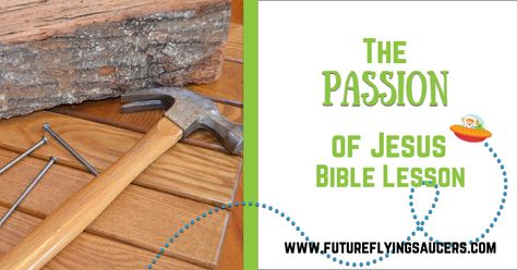 Passion of Jesus Bible Lesson discusses the events and people of the crucifixion. Perfect Bible lesson for children's ministry and Sunday school lessons. Kids Bible Lessons, Kids Church Lessons, Prayer Stations, Bible Object Lessons, New Testament Bible, Acts 1, The Crucifixion, Kids Bible, Bible Study For Kids