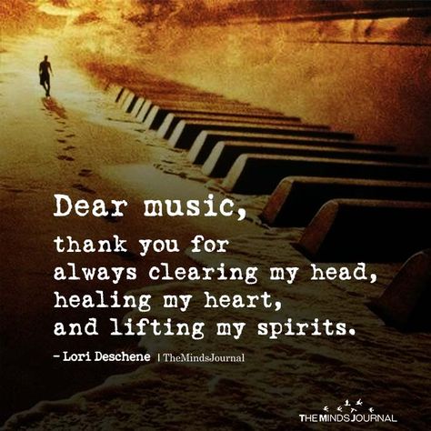 Dear Music, Thank You For Always Clearing My Head - https://themindsjournal.com/dear-music-thank-you-for-always-clearing-my-head/ Singing Quotes, Breaking Benjamin, Papa Roach, Sara Bareilles, Jason Mraz, Thank You Quotes, Garth Brooks, Pentatonix, I Love Music