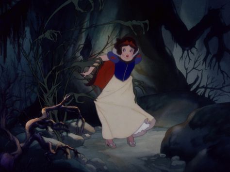 The scene of Snow White in the forest provided a lot of inspiration for my story. Snow White 1937, Snow White Disney, White Forest, Sette Nani, Snow White And The Seven Dwarfs, The Seven Dwarfs, Disney Classics, Disney Colors