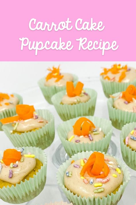 Easter Dog Treats Recipe, Puppy Cupcakes For Dogs, Dog Friendly Cupcakes Recipes, Spring Dog Treats, Easter Dog Treats Homemade, Dog Treat Frosting Recipe, Dog Quinceanera, Dog Friendly Frosting, Dog Friendly Cupcakes